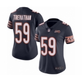 Women's Chicago Bears #59 Danny Trevathan Navy Blue Team Color 100th Season Limited Football Jersey