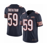 Youth Chicago Bears #59 Danny Trevathan Navy Blue Team Color 100th Season Limited Football Jersey