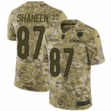 Men's Nike Chicago Bears #87 Adam Shaheen Limited Camo 2018 Salute to Service NFL Jersey