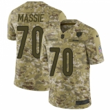 Men's Nike Chicago Bears #70 Bobby Massie Limited Camo 2018 Salute to Service NFL Jersey