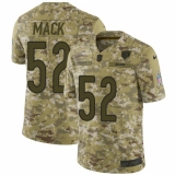 Men's Nike Chicago Bears #52 Khalil Mack Limited Camo 2018 Salute to Service NFL Jersey