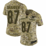 Women's Nike Chicago Bears #87 Adam Shaheen Limited Camo 2018 Salute to Service NFL Jersey