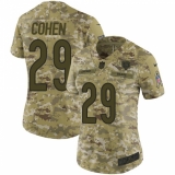 Women's Nike Chicago Bears #29 Tarik Cohen Limited Camo 2018 Salute to Service NFL Jersey