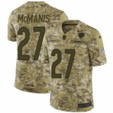 Men's Nike Chicago Bears #27 Sherrick McManis Limited Camo 2018 Salute to Service NFL Jersey