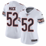 Women's Nike Chicago Bears #52 Khalil Mack White Vapor Untouchable Limited Player NFL Jersey