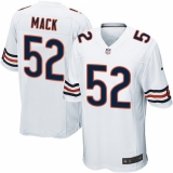 Men's Nike Chicago Bears #52 Khalil Mack Game White NFL Jersey