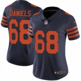 Women's Nike Chicago Bears #68 James Daniels Navy Blue Alternate Vapor Untouchable Limited Player NFL Jersey