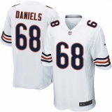 Men's Nike Chicago Bears #68 James Daniels Game White NFL Jersey