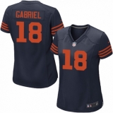 Men's Nike Chicago Bears #18 Taylor Gabriel Limited Black 2016 Salute to Service NFL Jersey