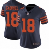 Women's Nike Chicago Bears #18 Taylor Gabriel Navy Blue Alternate Vapor Untouchable Limited Player NFL Jersey