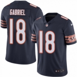 Youth Nike Chicago Bears #18 Taylor Gabriel Navy Blue Team Color Vapor Untouchable Limited Player NFL Jersey