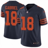 Men's Nike Chicago Bears #18 Taylor Gabriel Navy Blue Alternate Vapor Untouchable Limited Player NFL Jersey
