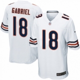 Men's Nike Chicago Bears #18 Taylor Gabriel Game White NFL Jersey