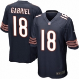 Men's Nike Chicago Bears #18 Taylor Gabriel Game Navy Blue Team Color NFL Jersey