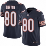 Women's Nike Chicago Bears #80 Trey Burton White Vapor Untouchable Limited Player NFL Jersey