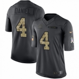 Youth Nike Chicago Bears #4 Chase Daniel Limited Black 2016 Salute to Service NFL Jersey