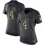 Women's Nike Chicago Bears #4 Chase Daniel Limited Black 2016 Salute to Service NFL Jersey
