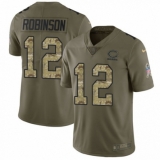 Men's Nike Chicago Bears #12 Allen Robinson Limited Olive/Camo 2017 Salute to Service NFL Jersey