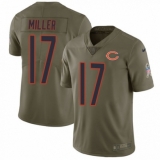 Men's Nike Chicago Bears #17 Anthony Miller Limited Olive 2017 Salute to Service NFL Jersey