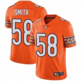 Men's Nike Chicago Bears #58 Roquan Smith Elite Orange Rush Vapor Untouchable NFL Jersey