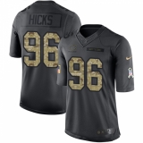 Men's Nike Chicago Bears #96 Akiem Hicks Limited Black 2016 Salute to Service NFL Jersey