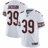 Men's Nike Chicago Bears #39 Eddie Jackson White Vapor Untouchable Limited Player NFL Jersey