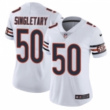 Women's Nike Chicago Bears #50 Mike Singletary White Vapor Untouchable Limited Player NFL Jersey