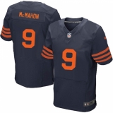 Men's Nike Chicago Bears #9 Jim McMahon Elite Navy Blue Alternate NFL Jersey
