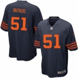 Men's Nike Chicago Bears #51 Dick Butkus Game Navy Blue Alternate NFL Jersey