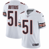 Men's Nike Chicago Bears #51 Dick Butkus White Vapor Untouchable Limited Player NFL Jersey