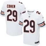 Men's Nike Chicago Bears #29 Tarik Cohen Elite White NFL Jersey