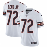 Youth Nike Chicago Bears #72 Charles Leno White Vapor Untouchable Limited Player NFL Jersey