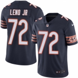 Men's Nike Chicago Bears #72 Charles Leno Navy Blue Team Color Vapor Untouchable Limited Player NFL Jersey