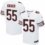 Men's Nike Chicago Bears #55 Hroniss Grasu Elite White NFL Jersey