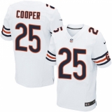 Men's Nike Chicago Bears #25 Marcus Cooper Elite White NFL Jersey