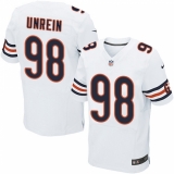 Men's Nike Chicago Bears #98 Mitch Unrein Elite White NFL Jersey