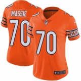 Women's Nike Chicago Bears #70 Bobby Massie Limited Orange Rush Vapor Untouchable NFL Jersey
