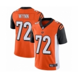 Men's Cincinnati Bengals #72 Kerry Wynn Orange Alternate Vapor Untouchable Limited Player Football Jersey