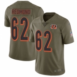 Youth Nike Cincinnati Bengals #62 Alex Redmond Limited Olive 2017 Salute to Service NFL Jersey