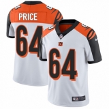 Men's Nike Cincinnati Bengals #64 Billy Price White Vapor Untouchable Limited Player NFL Jersey