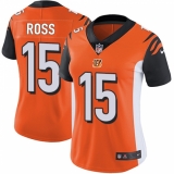 Women's Nike Cincinnati Bengals #15 John Ross Vapor Untouchable Limited Orange Alternate NFL Jersey