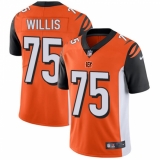 Youth Nike Cincinnati Bengals #75 Jordan Willis Orange Alternate Vapor Untouchable Limited Player NFL Jersey