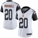 Women's Nike Cincinnati Bengals #20 KeiVarae Russell Limited White Rush Vapor Untouchable NFL Jersey