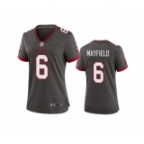 Women's Nike Tampa Bay Buccanee #6 Baker Mayfield Gray Stitched Limited Jersey