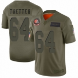 Women's Cleveland Browns #64 JC Tretter Limited Camo 2019 Salute to Service Football Jersey