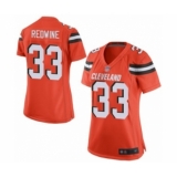 Women's Cleveland Browns #33 Sheldrick Redwine Limited Camo Rush Realtree Football Jersey