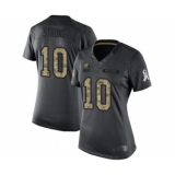 Women's Cleveland Browns #10 Jaelen Strong Limited Black 2016 Salute to Service Football Jersey