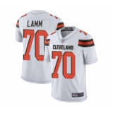 Men's Cleveland Browns #70 Kendall Lamm White Vapor Untouchable Limited Player Football Jersey