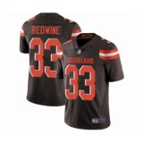Men's Cleveland Browns #33 Sheldrick Redwine Brown Team Color Vapor Untouchable Limited Player Football Jersey
