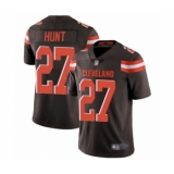 Men's Cleveland Browns #27 Kareem Hunt Brown Team Color Vapor Untouchable Limited Player Football Jersey